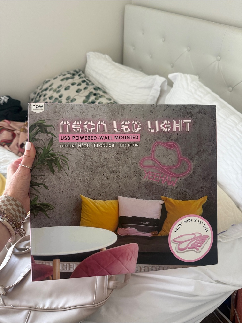 Neon LED Light Sign - Pink "Yeehaw"